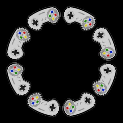 nes 8bit controler round preview