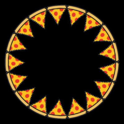 pizza 8 bit slice round preview