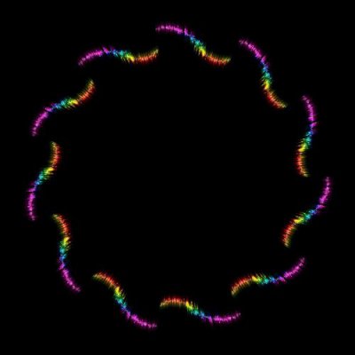 Swirl rainbow round preview