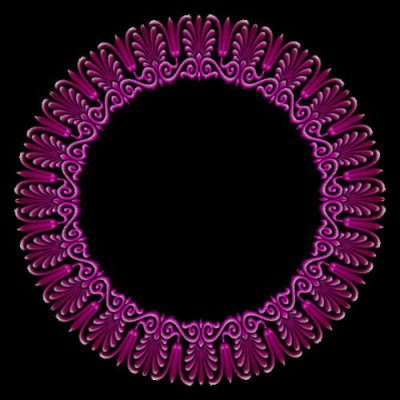 victorian ornament purple round preview