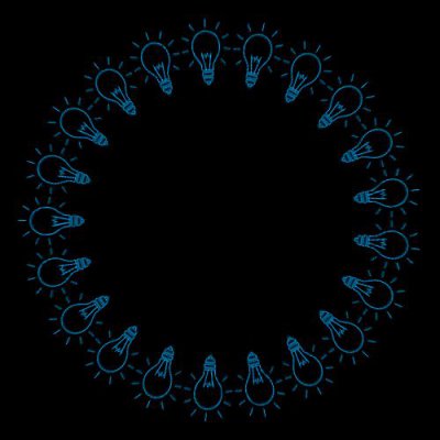 bulb blue round preview